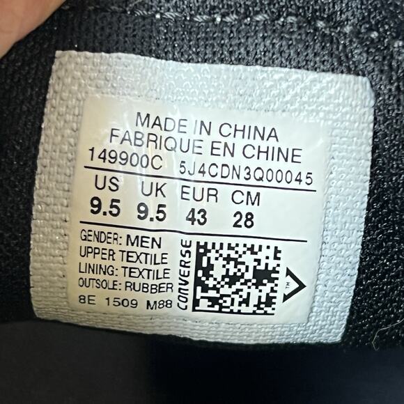 Converse CONS All Star Chuck Taylor Mens 9.5 Shoes Gray Blue Lace Up Sneaker Low - Picture 11 of 11